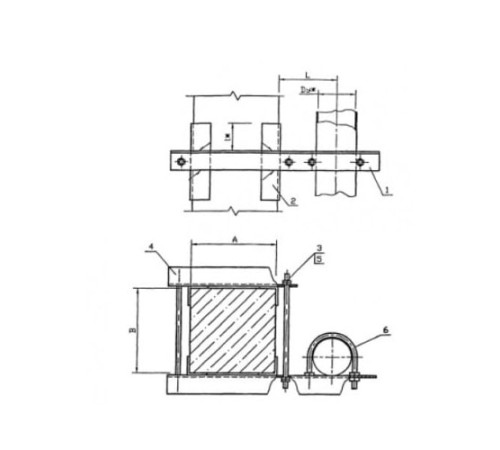 Крепления трубопроводов к железобетонным балкам в Барановичах