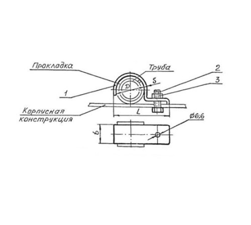 Подвески судовых трубопроводов Тип 6 в Барановичах