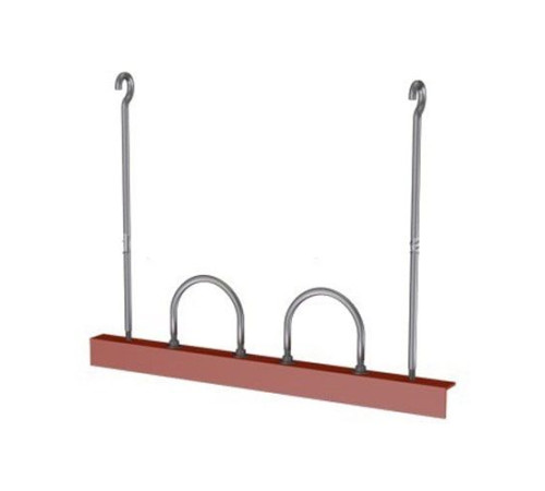 Подвески двух труб на опорном уголке в Барановичах