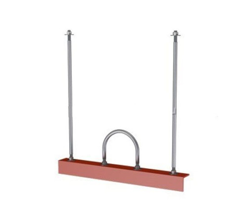 Подвески одной трубы на опорном уголке в Барановичах