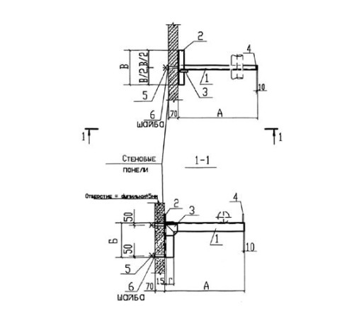 Крепления к стеновым панелям для трубопроводов в Барановичах