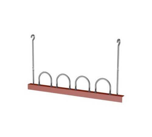 Подвески четырех труб на опорном уголке в Барановичах