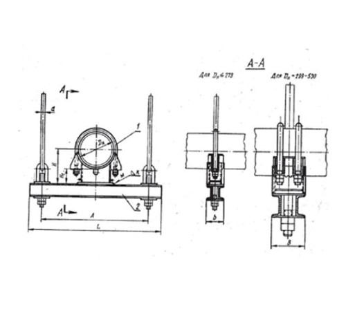 Блоки опорные хомутовые подвесок трубопроводов в Барановичах