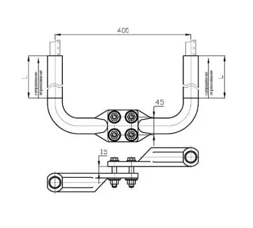 Аппаратные зажимы типа 2А4А в Барановичах для ЛЭП