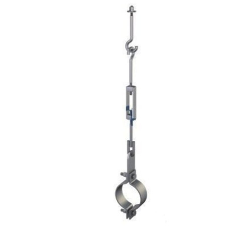 Подвески одной трубы на тяге в Барановичах для трубопроводов