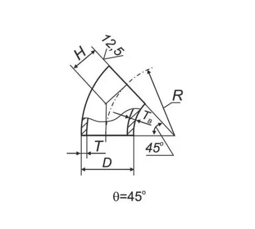 Отводы 45° в ВУС изоляции в Барановичах с доставкой по Беларуси