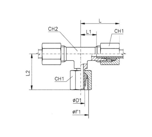 Тройники соединители (ш-г-ш) TN120 в Барановичах с доставкой