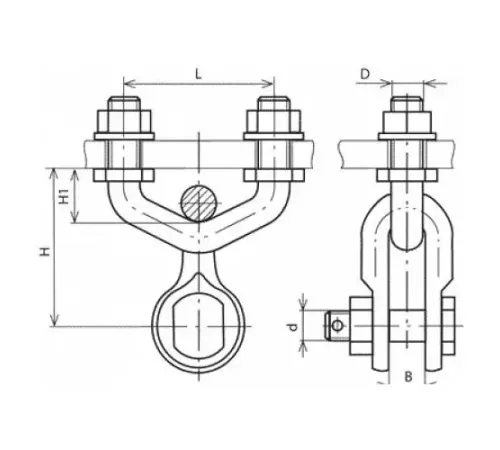 Узлы крепления типа КГП для ЛЭП в Барановичах