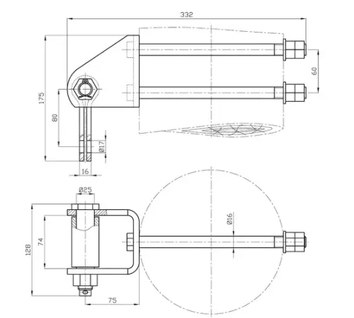 Узлы крепления КГТ-7-1 в Барановичах для ЛЭП