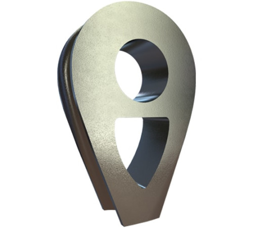 Коуши DIN 3091 стальные в Барановичах для канатов