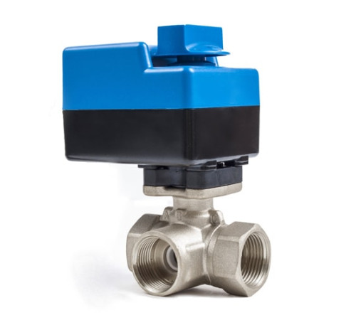 Трехходовые шаровые муфтовые краны с приводом в Барановичах