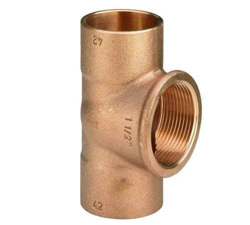 Медные резьбовые тройники в Барановичах для трубопроводов