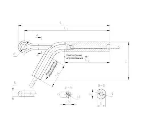 Натяжные прессуемые зажимы НАС в Барановичах для ЛЭП