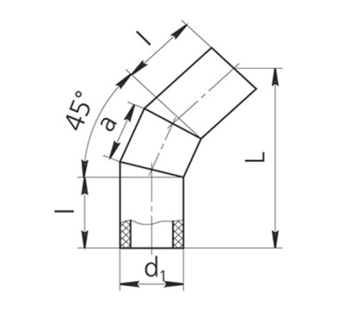 Оболочки на теплоизоляционные отводы 45° в Барановичах