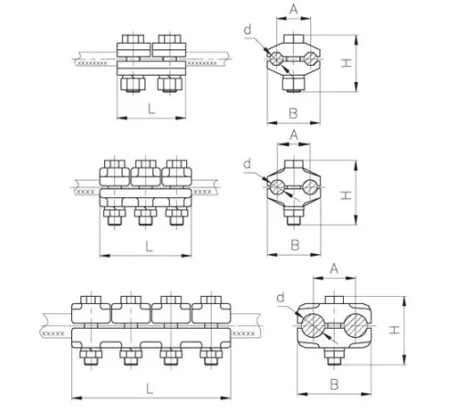 Плашечные зажимы типа ПА для ЛЭП в Барановичах