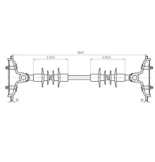 Распорки межфазные изолирующие типа РМИД на напряжение 10-35 кВ
