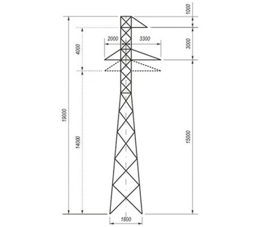 Переходные опоры ЛЭП в Барановичах и Беларуси