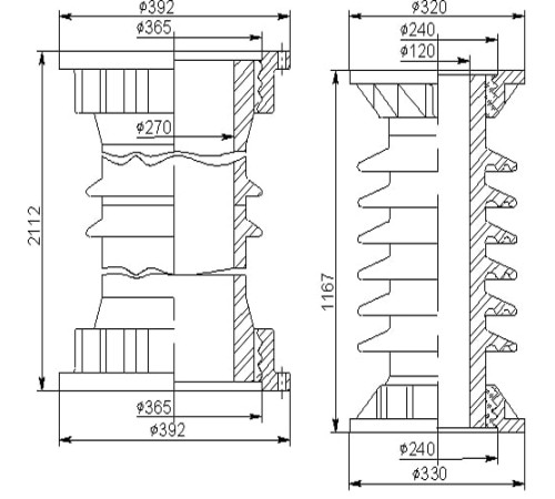Покрышки для воздушных выключателей 150 кВ в Барановичах