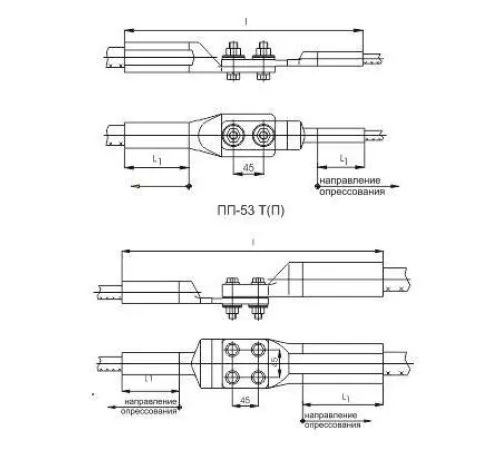 Переходные зажимы типа ПП в Барановичах для юрлиц