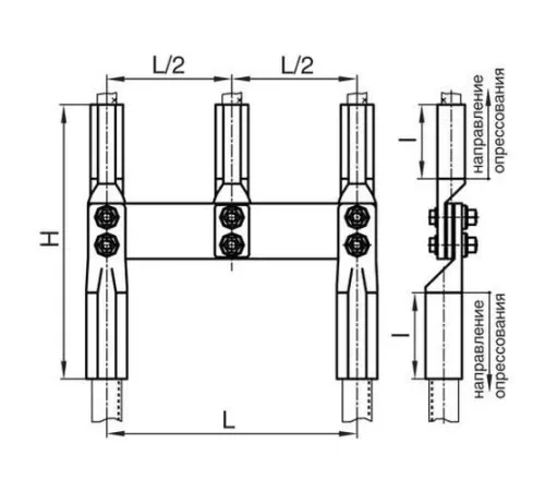 Переходные зажимы ППР для ЛЭП в Барановичах и Беларуси