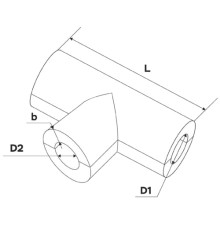 Теплоизоляционные равнопроходные тройники