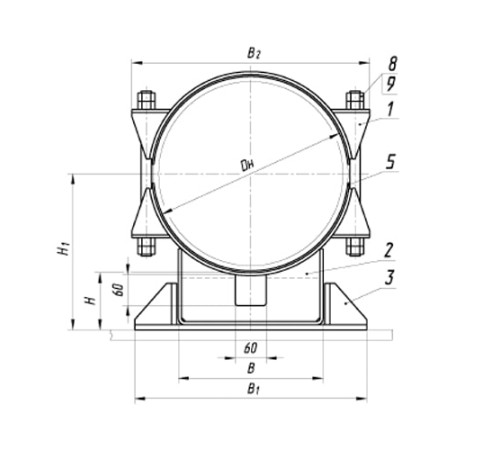 Опоры ТПР.05.24(3) для труб в Барановичах