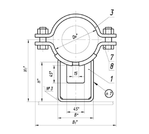 Опоры ТПР.08.73.00.000 для трубопроводов в Барановичах
