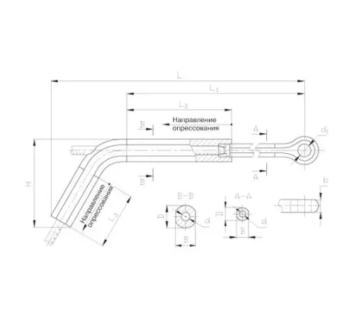 Натяжные прессуемые зажимы ТРАС в Барановичах для ЛЭП