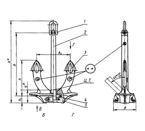 Якоря Холла для судостроения в Барановичах